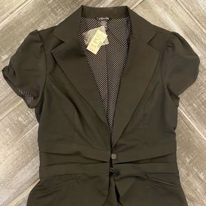 Maurice’s Short Sleeved Blazer Size M Black New With Tags